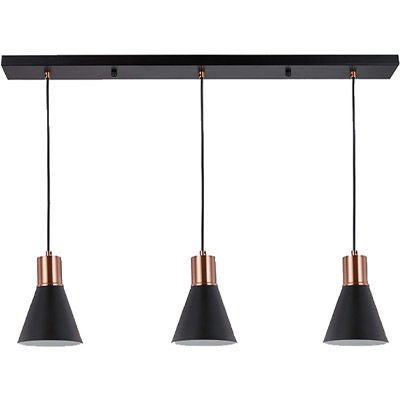 Komo Black Ant Copper 3 Bar Pendant Lightingplus - Black And Copper Pendant Lights Nz Komo Black Ant Copper 3 Bar Pendant Lightingplus - Black And Copper Pendant Lights Nz