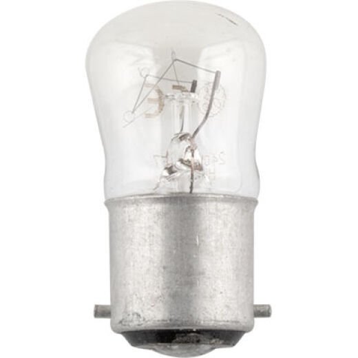 INCANDESCENT 15W B22 CLEAR PIOLOT LAMP