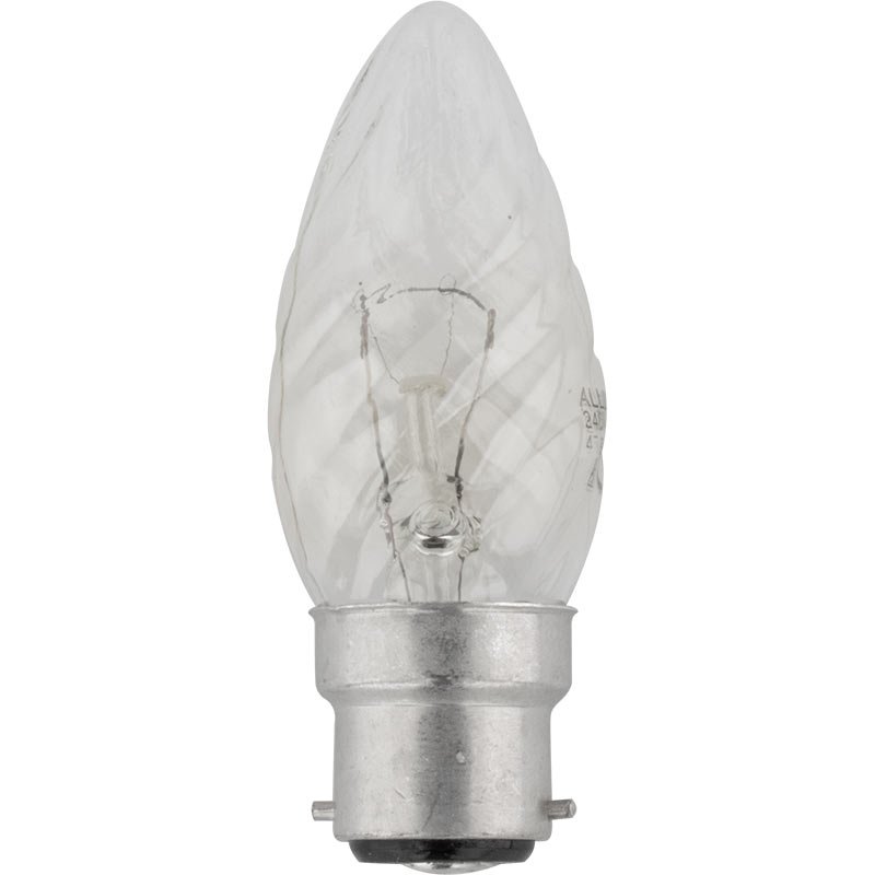 60W BC CLEAR TWIST CANDLE LAMP Lightingplus