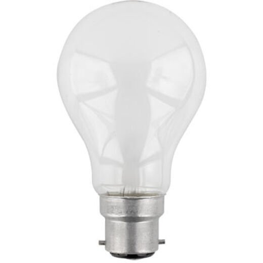 INCANDESCENT 60W B22 OPAL DIMMABLE GLS LONG LIFE LAMP