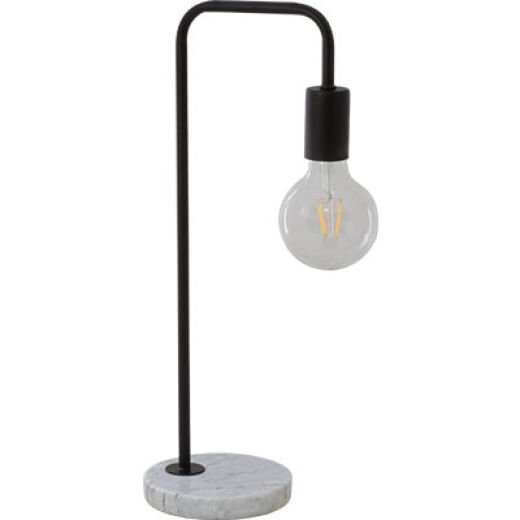 VILLE BLACK/MARBLE TABLE LAMP