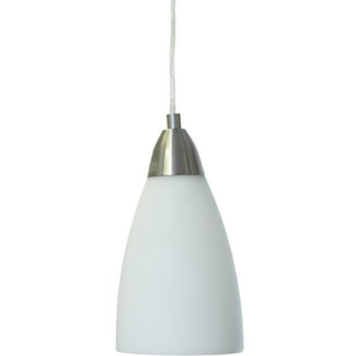 JAGA BRUSHED CHROME/OPAL PENDANT