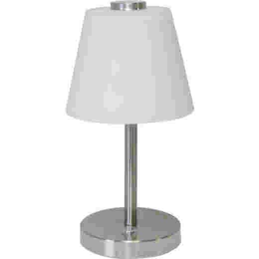 DINA SATIN NICKEL LED TABLE LAMP