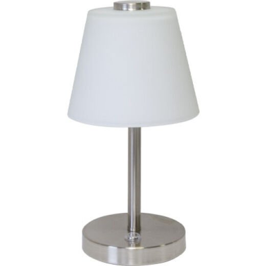 DINA SATIN NICKEL LED TABLE LAMP