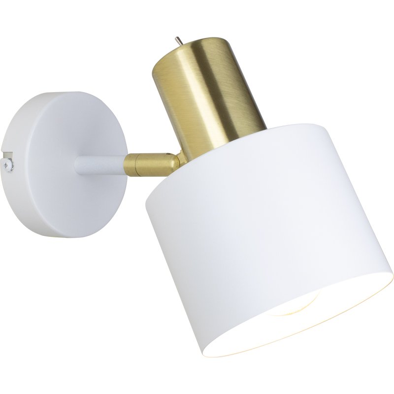 Ari Switched White Brushed Brass Wall Light Lightingplus - Mid Century Wall Light Nz Ari Switched White Brushed Brass Wall Light Lightingplus - Mid Century Wall Light Nz
