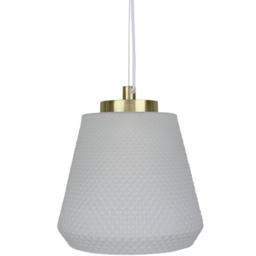 FOSSE BRASS/OPAL GLASS 30CM PENDANT