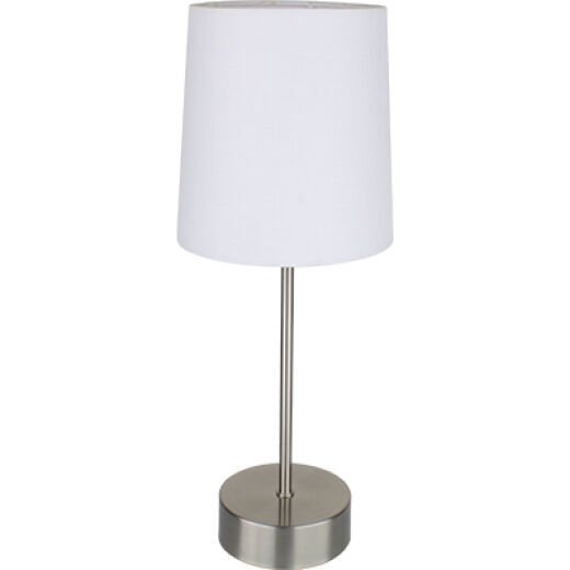 AVA BRUSHED CHROME TOUCH LAMP