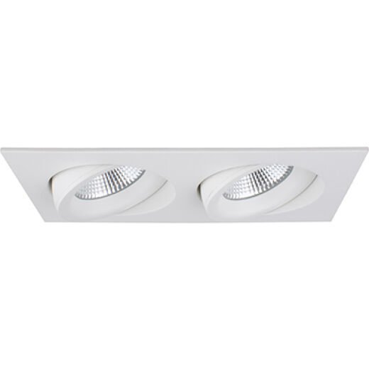 JUNISTAR LUX 16W 2700K IP44 WHITE TWIN LED DOWNLIGHT
