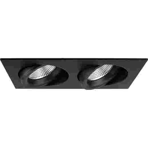 JUNISTAR LUX 16W 2700K IP44 BLACK TWIN LED DOWNLIGHT