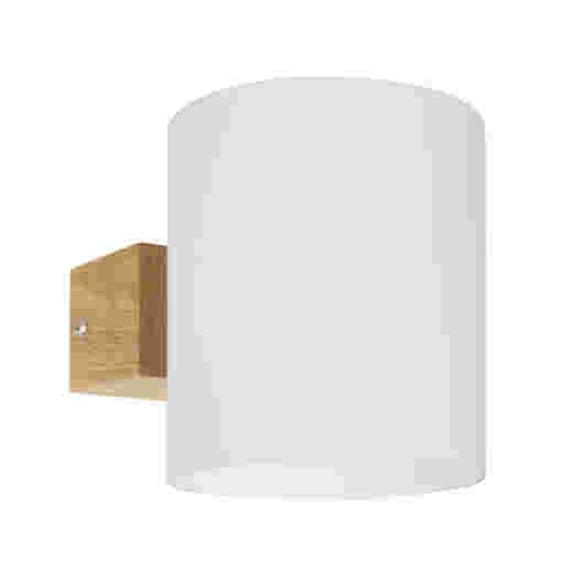 TUBO TIMBER/OPAL GLASS WALL LIGHT