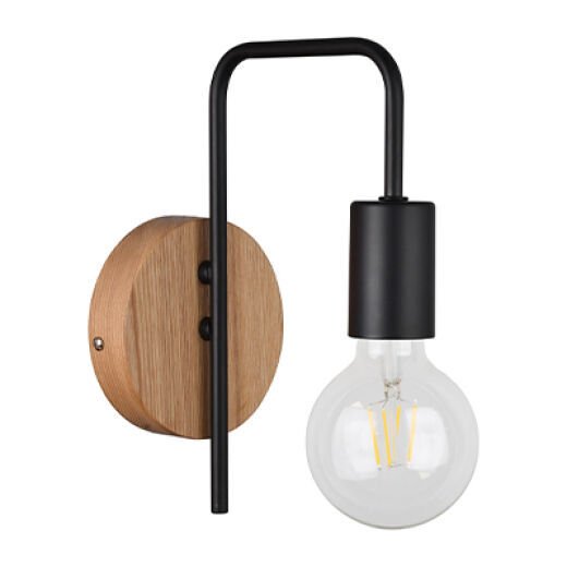 LANE TIMBER/BLACK WALL LIGHT