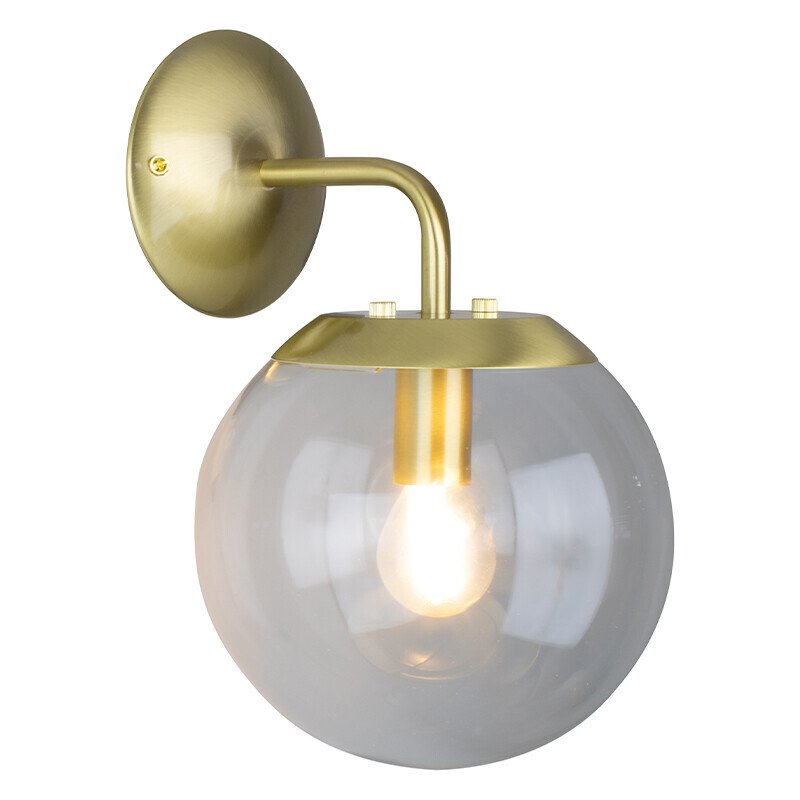 Newton Wall Light Clear Brushed Brass Lightingplus - Mid Century Wall Light Nz Newton Wall Light Clear Brushed Brass Lightingplus - Mid Century Wall Light Nz