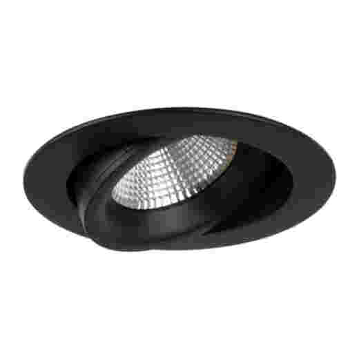 JUNISTAR LUX 8W 2700K IP44 BLACK ROUND LED DOWNLIGHT