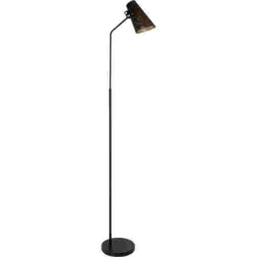 PERFO AGED BRASS/BLACK FLOOR LAMP