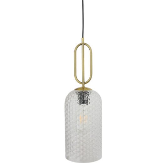 TANTA BRUSHED BRASS/GLASS 14CM PENDANT