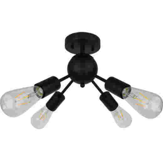 SPUTNIK BLACK 35CM 4 LIGHT CTC