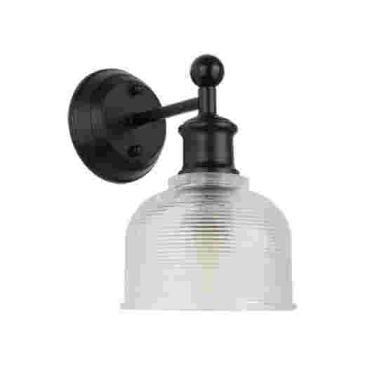 MAISON BLACK/GLASS WALL LIGHT