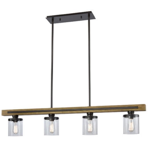 LEXINGTON OIL-RUBBED BRONZE 128CM 4 LIGHT PENDANT