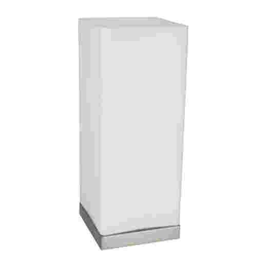PABLO SQUARE BRUSHED CHROME/OPAL TOUCH LAMP