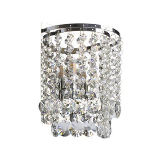 ODESSA CHROME/CRYSTAL WALL LIGHT