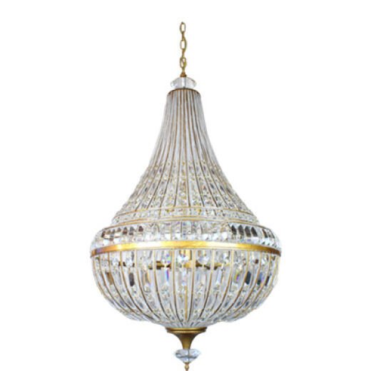 MUSCAT ANTIQUE GOLD 79CM 12 LIGHT CHANDELIER