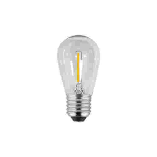 LED S14 12V 0.3W 2700K CLEAR FESTOON LAMP