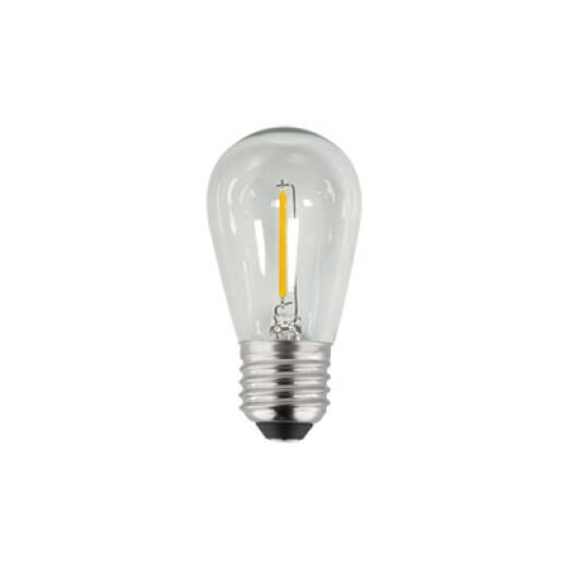 LED S14 12V 0.3W 2700K CLEAR FESTOON LAMP