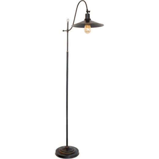 BOSTON RUBBED BRONZE FLOOR LAMP