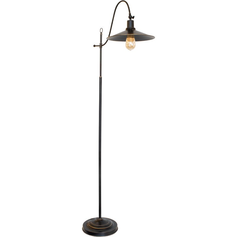 BOSTON RUBBED BRONZE FLOOR LAMP - Lightingplus