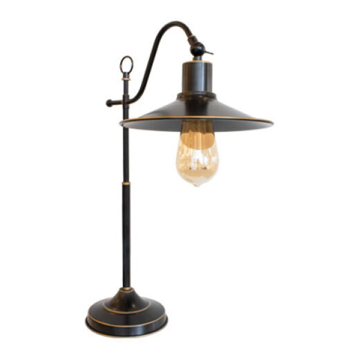 BOSTON RUBBED BRONZE TABLE LAMP