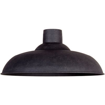Slater 38 Rusted Black Metal Shade, Industrial Lamp Shades Nz