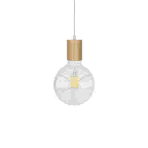 BUD TIMBER/WHITE 1 LIGHT PENDANT