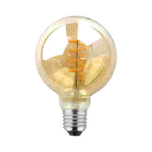 LED G95 4W E27 2200K WARM WHITE AMBER FILAMENT LAMP