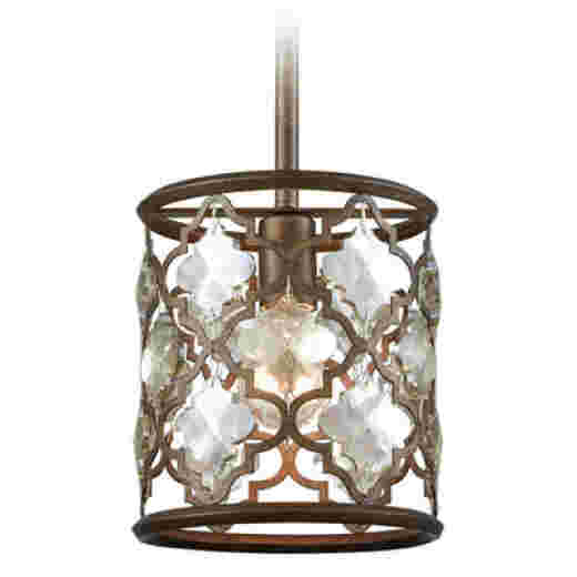 ORLEANS WEATHERED BRONZE 20CM 1 LIGHT PENDANT