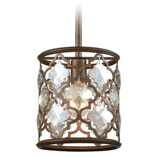 ORLEANS WEATHERED BRONZE 20CM 1 LIGHT PENDANT