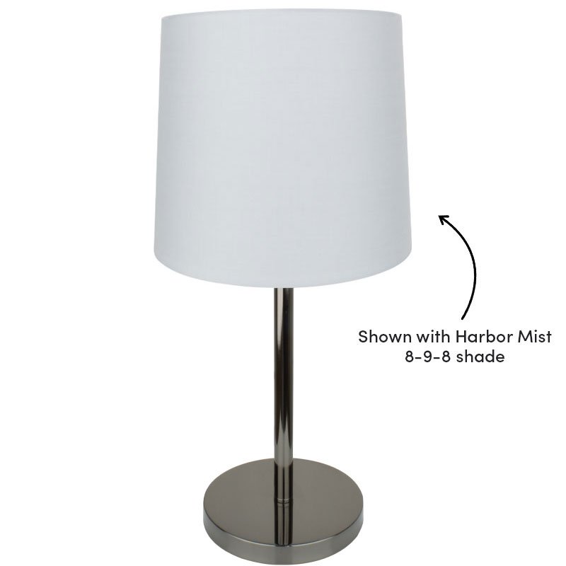 SPOKE.35 GUNMETAL TABLE LAMP BASE ONLY Lightingplus