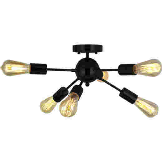 SPUTNIK BLACK 44CM 6 LIGHT CTC