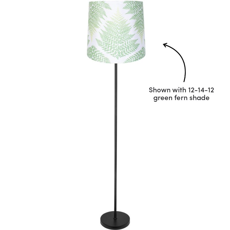 SPOKE MATT BLACK FLOOR LAMP BASE ONLY Lightingplus