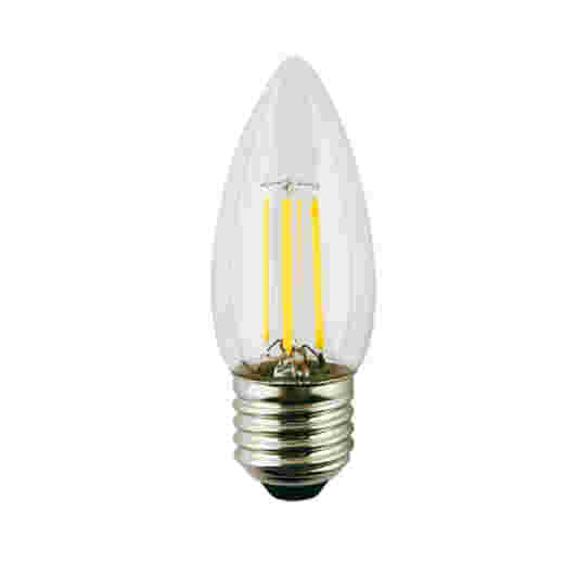 LED C35 4W E27 WARM WHITE CLEAR DIMMABLE CANDLE LAMP