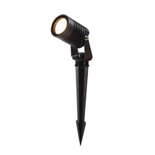 PIK 5W 3000K IP65 BLACK LED EXTERIOR SPIKE SPOT