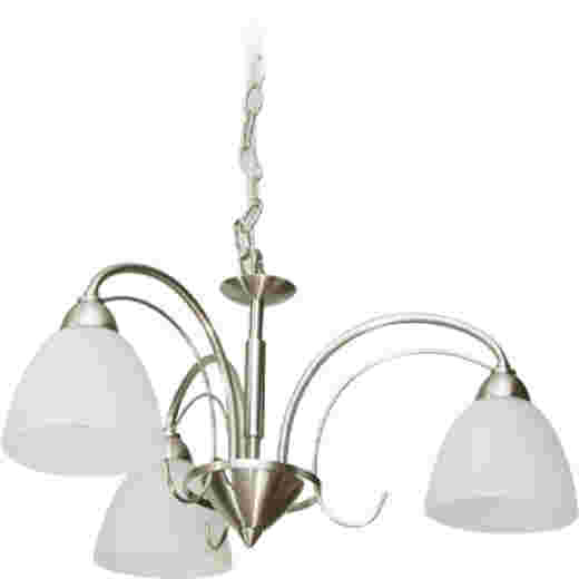CHLOE BRUSHED CHROME 3 LIGHT PENDANT