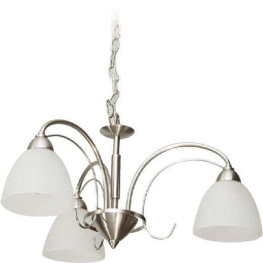CHLOE BRUSHED CHROME 3 LIGHT PENDANT