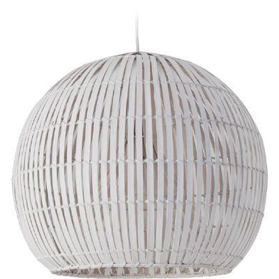 Satori 50 White Cane 1lt Pendant Lightingplus