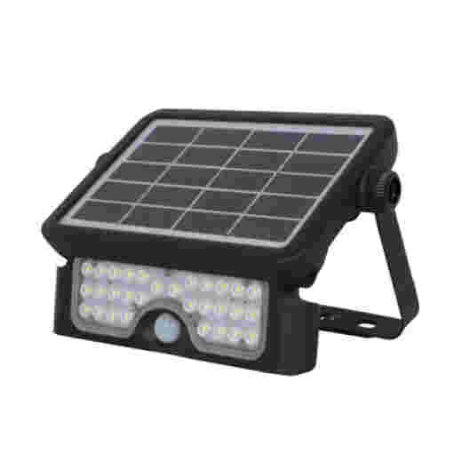 SOLEN 5W 4000K BLACK LED EXTERIOR SOLAR LIGHT